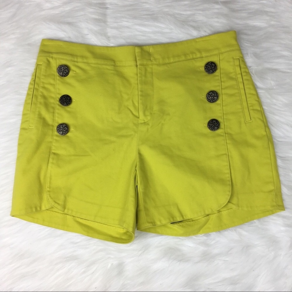 Anthropologie Cartonnier Yellow Tulip SailorShorts